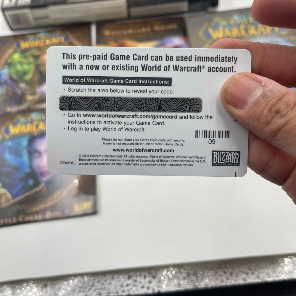 World of Warcraft Battle Chest PC Mac Game CD ROM‎ Software 60 Day Game Card